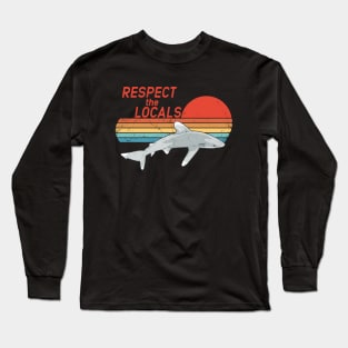 Respect the Locals Oceanic Whitetip Shark Long Sleeve T-Shirt